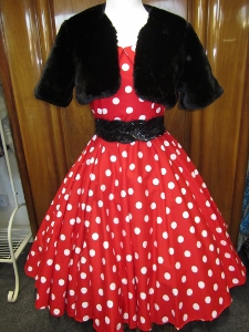 Red polka dot dress £50